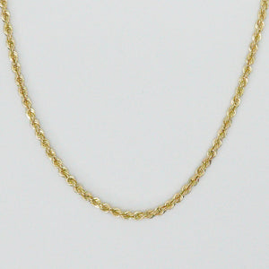 Solid Gold 2mm Rope Chain