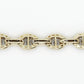 10k Solid Gold 5mm Diamond Mariner Bracelet - 20095