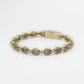 10k Solid Gold 5mm Diamond Mariner Bracelet - 20095