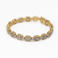 14k Solid Gold 7mm VS Baguette Diamond Rectangle Tennis Bracelet - 20098