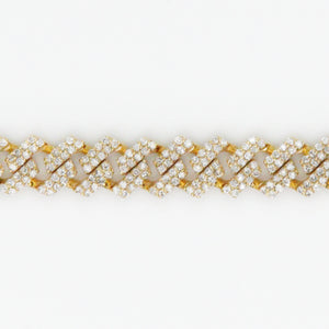 10k Solid Gold 5mm VS Diamond Cuban Bracelet - 20021