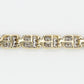 10k Solid Gold 6mm Baguette Rectangle Diamond Tennis Bracelet