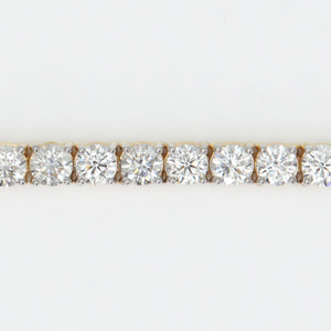 14k Solid Gold VS1 Diamond 25 Pointer Custom Tennis Bracelet - 20111