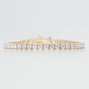14k Solid Gold VS1 Diamond 25 Pointer Custom Tennis Bracelet - 20111