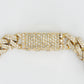 10k Solid Gold 6.5mm Diamond Cuban Bracelet