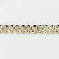 Solid 10k Gold 10mm Diamond Cuban Bracelet