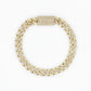 10k Solid Gold 10mm Diamond Cuban Bracelet - 20056