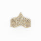 10k Solid Gold Baguette Diamond Star Ring - 30143