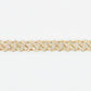 10k Solid Gold 4mm Diamond Big Lock Cuban Bracelet - 20125