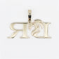 14k Solid Gold VVS/VS1 Diamond Rush Logo Pendant - 60158