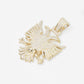 14k Solid Gold Diamond Albanian Eagle Pendant - 60155