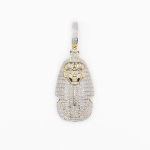 10k Solid Gold Diamond Pharaoh Pendant - 60128