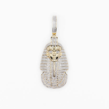 10k Solid Gold Diamond Pharaoh Pendant - 60128