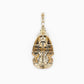 10k Solid Gold Diamond Pharaoh Pendant - 60128