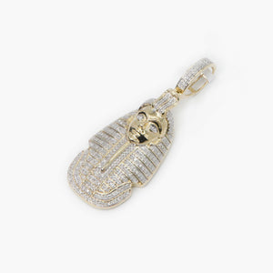 10k Solid Gold Diamond Pharaoh Pendant - 60128