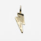 14k Solid Gold VS1 Baguette Diamond Lightning Bolt Pendant - 60006