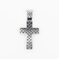 14k Solid White Gold VS Diamond 2.5" Cross Pendant - 60161