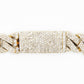 Solid 10k Gold 9mm Diamond Edge Cuban Bracelet