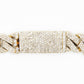 10k Solid Gold 9mm Diamond Edge Cuban Bracelet - 20130