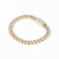 10k Solid Gold 9mm Diamond Edge Cuban Bracelet - 20130