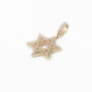 14k Solid Gold VVS/VS1 Diamond 3D Star of David Pendant - 60026