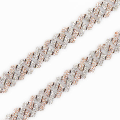 10k Solid Gold 7mm Big Lock Diamond Edge Cuban Chain - 10047