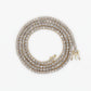 10k Solid Gold 3mm Diamond Box Tennis Chain - 10064