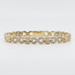 10k Solid Gold 7mm Diamond Evil Eye Infinity Bracelet - 20085