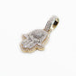 10k Solid Gold VS1 Diamond Hamsa Pendant - 60177