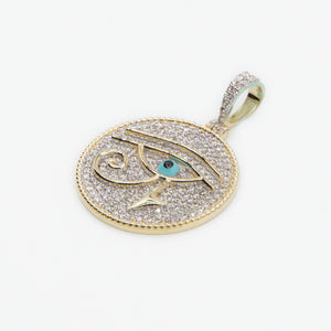 10k Solid Gold VS1 Diamond Eye Of Horus Pendant - 60182
