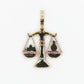 10k Solid Gold VS Diamond Justice Scale Pendant - 60183