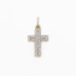 10k Solid Gold VS Baguette Diamond 1.25" 3D Cross - 60188