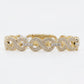 10k Solid Gold 12mm VS1 Diamond Infinity Bracelet - 20140