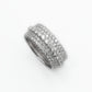 14k Solid Gold VS1 Diamond 5-row Eternity Band - 30046