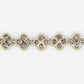 10k Solid Gold 7mm Diamond Clover Bracelet - 20151