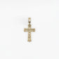 10k Solid Gold Diamond 1.5" Cross - 60191