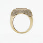 14k Solid Gold VS1 Diamond Baguette Men's Ring