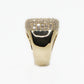 14k Solid Gold VS1 Diamond Baguette Men's Ring