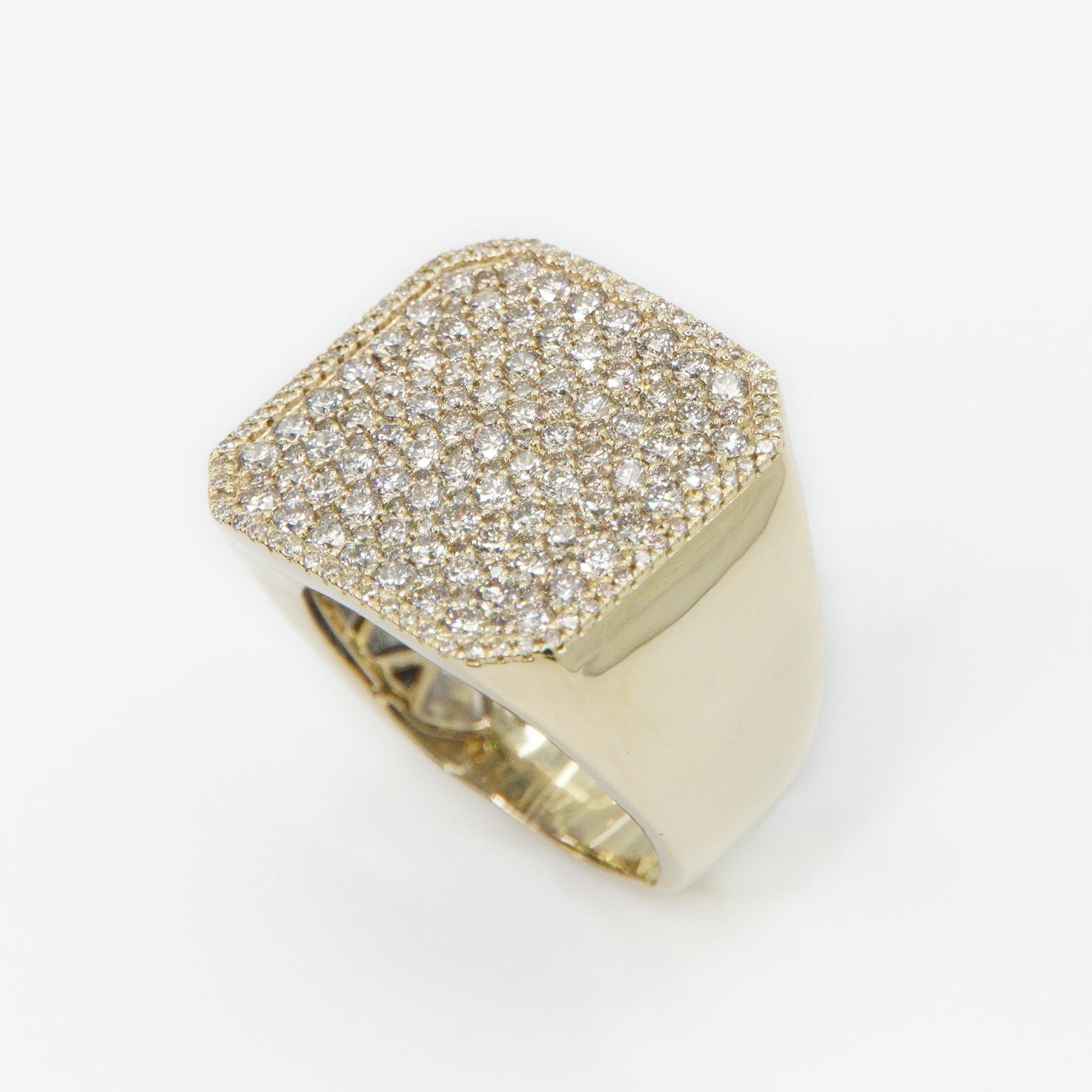 10k Solid Gold Diamond Jumbo Cluster Ring - 30160