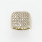 10k Solid Gold Diamond Jumbo Cluster Ring - 30160