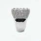 10k Solid White Gold Baguette Diamond Square Ring - 30161