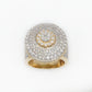 14k Solid Gold VS1 Diamond XL Cake Championship Ring - 30061