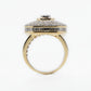 14k Solid Gold VS1 Diamond XL Cake Championship Ring - 30061