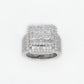 10k Solid Gold VS1 Baguette Diamond Square Ring - 30166