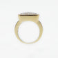 10k Solid Gold VS1 Baguette Diamond Square Ring - 30166