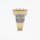 10k Solid Gold VS1 Baguette Diamond Square Ring - 30166