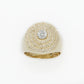 10k Solid Gold Diamond Circle Cake Ring - 30167