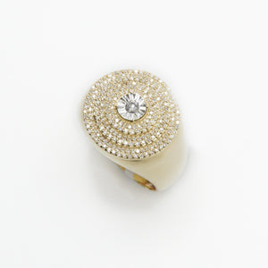 10k Solid Gold Diamond Circle Cake Ring - 30167