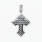 14k Solid White Gold VS1 Diamond 3D Jesus Cross - 60195