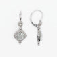 14k Solid Gold Diamond Drop Dangle Earrings - 50133